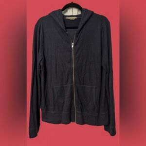78&SUNNY Classic Black Zip-Up Women's Hoodie